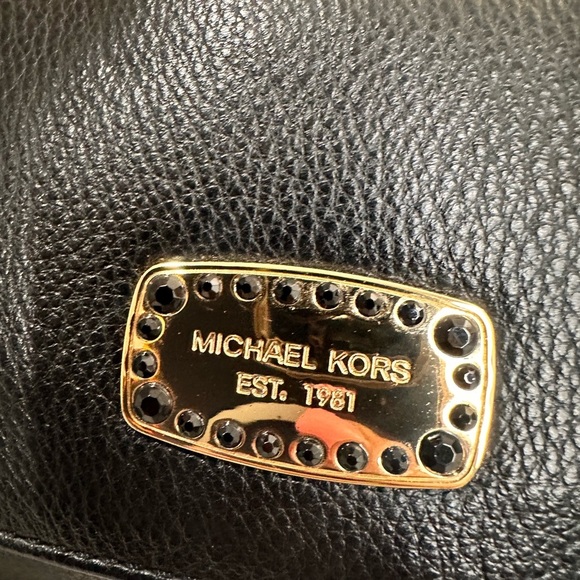 Michael Kors Jet Set Soft Black Leather Crossbody EUC - Picture 4 of 9